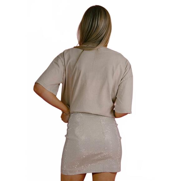 NEW CLOUD TEN crushing on you mini skirt in ivory - Picture 5 of 6